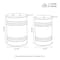 Glitzhome® Modern Black Metal Storage Accent Table Set